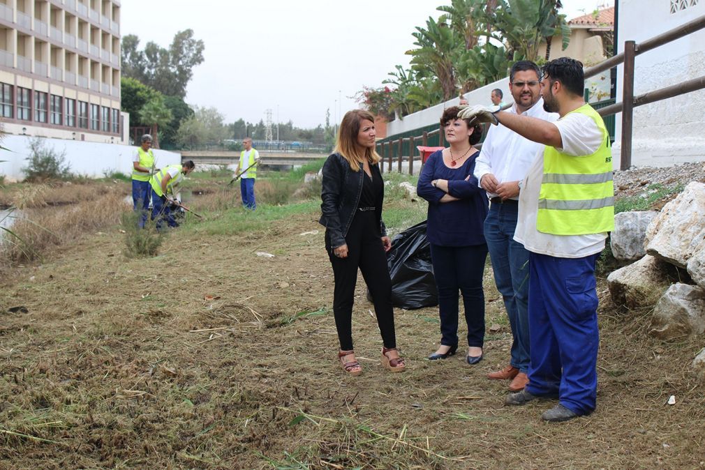 Los trabajos de limpieza han dado comienzo en Arroyo de La Cala