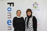 La concejala Laura Moreno y la coordinadora de Fomento del Empleo, Margarita Izcue.