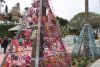 &Aacute;rboles reciclados ubicados en la Plaza Virgen de la Pe&ntilde;a.