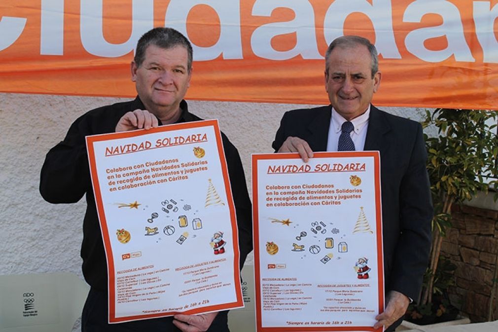 Manuel Fern&aacute;ndez y Antonio Su&aacute;rez, miembros de Ciudadanos Mijas.
