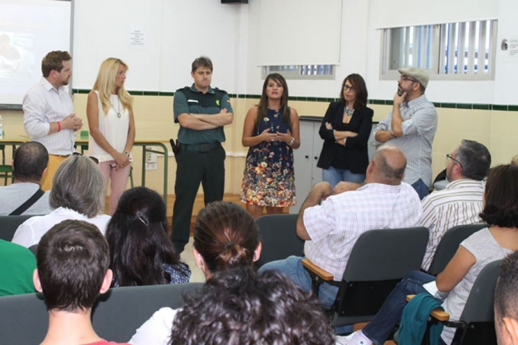 Un momento de la charla.