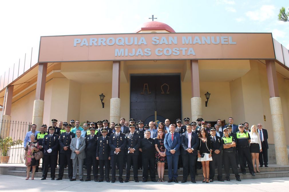 Mijas ha celebrado junto a su Policía Local el día de su patrón