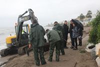 Los trabajos se centran en la se&ntilde;alizaci&oacute;n de las zonas afectadas  y el arreglo de la senda litoral.