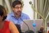 Francisco Mart&iacute;nez, portavoz de CSSP, durante la sesi&oacute;n plenaria de agosto.