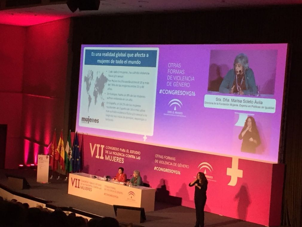 Momento del congreso para el estudio de la violencia de g&eacute;nero