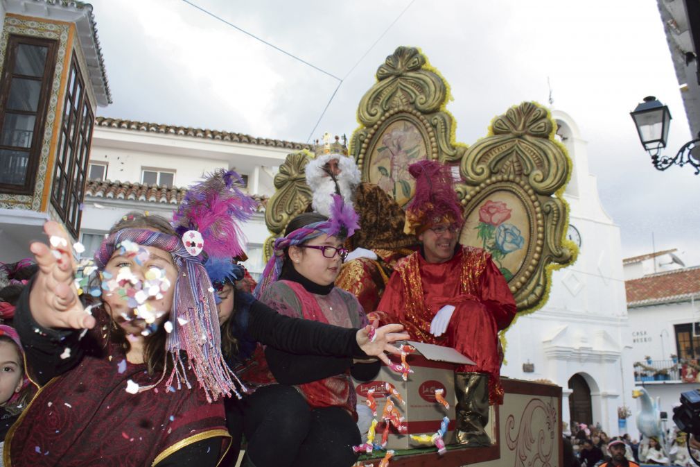 Imagen de archivo de la cabalgata de reyes en Mijas.