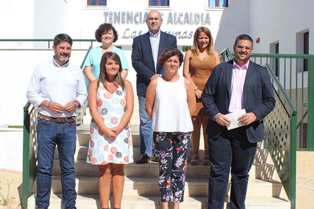 Los concejales del Grupo Municipal Socialista en la Tenencia de Las Lagunas. 